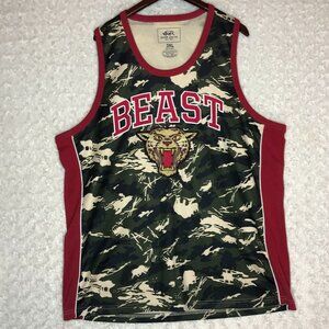 ECKO Unlimited Men's Basketball Jersey Camo Print with Tiger‎ Patch Size 3XL